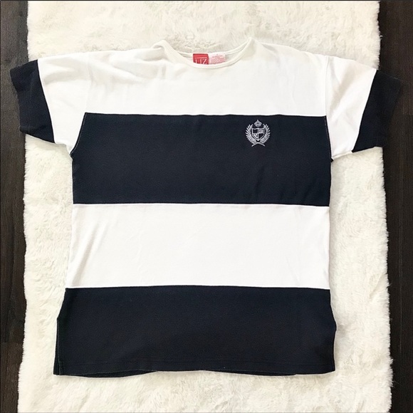 🌻3/$15 Vintage Liz Claiborne Striped OversizedTee - Picture 2 of 7